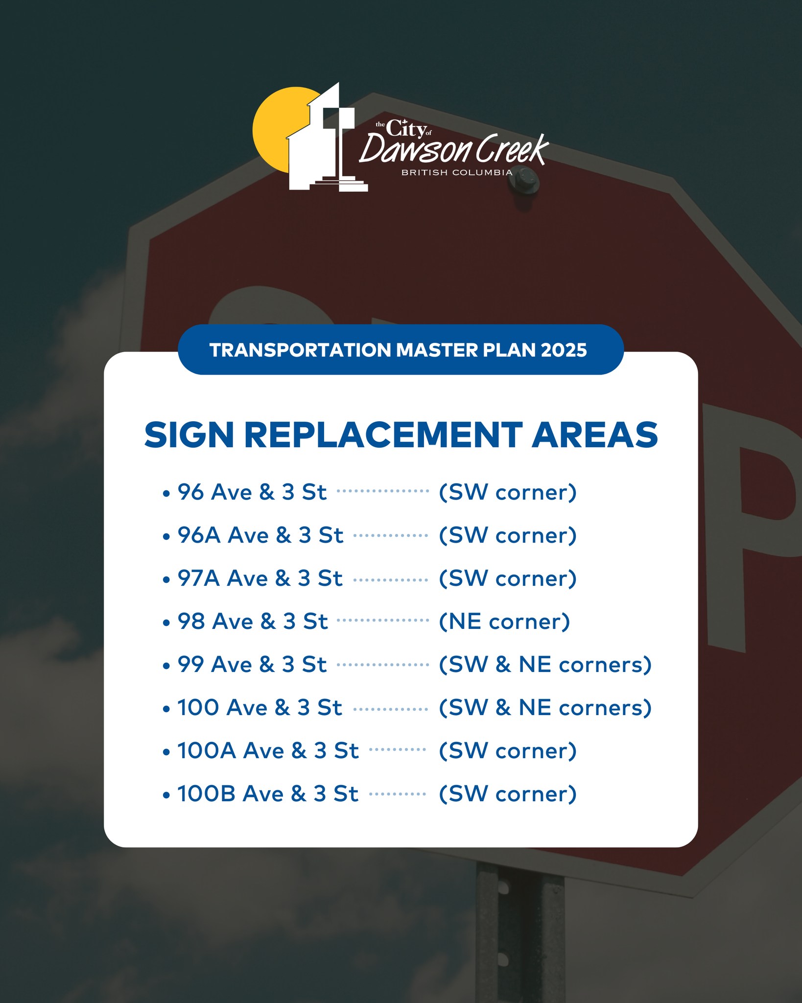 🛑 Traffic Control Update – 3 Street... - City of Dawson Creek | Facebook