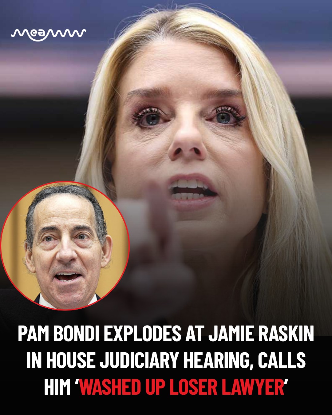MEAWW - Attorney General Pam Bondi and Rep. Jamie Raskin (D-MD) clashed ...