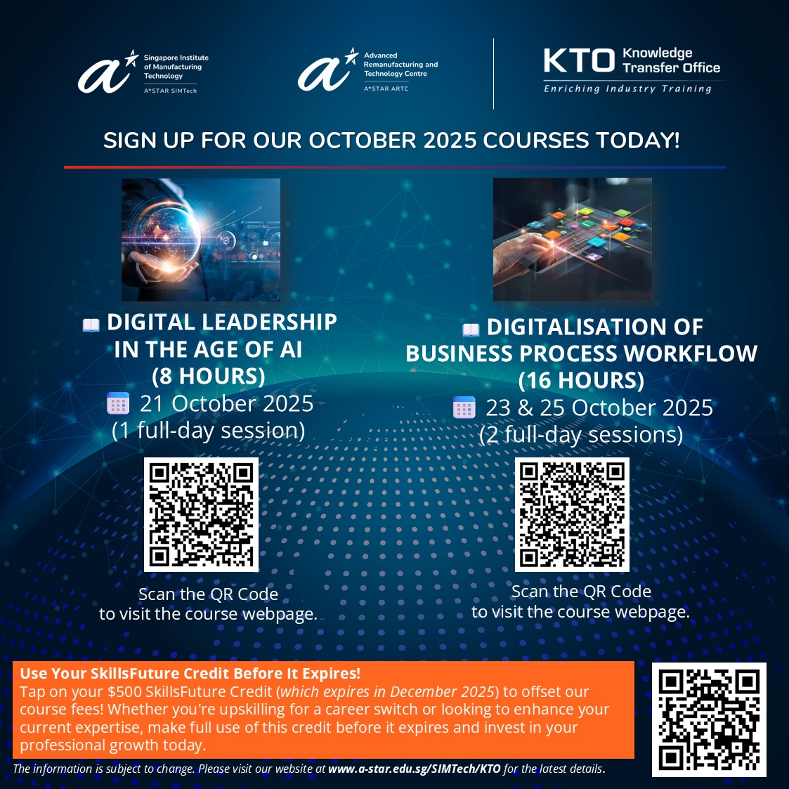 ASTAR's SIMTech & ARTC - Knowledge Transfer Office | Singapore Singapore
