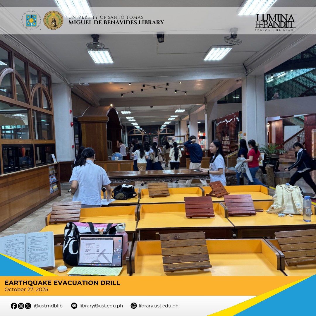 Library users and staff... - UST Miguel de Benavides Library | Facebook