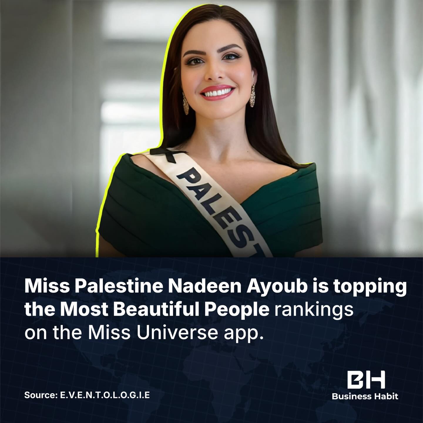 Business - Nadeen Ayoub Makes History as the First Miss Universe ...
