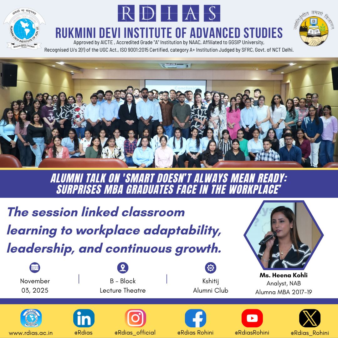 Rukmini - From Campus Dreams to Corporate Realities! Kshitij- Alumni ...