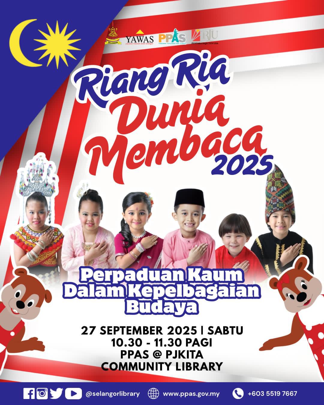 PPAS - 📢📢📢 Update Program Riang Ria Dunia Membaca Tema: Perpaduan kaum ...