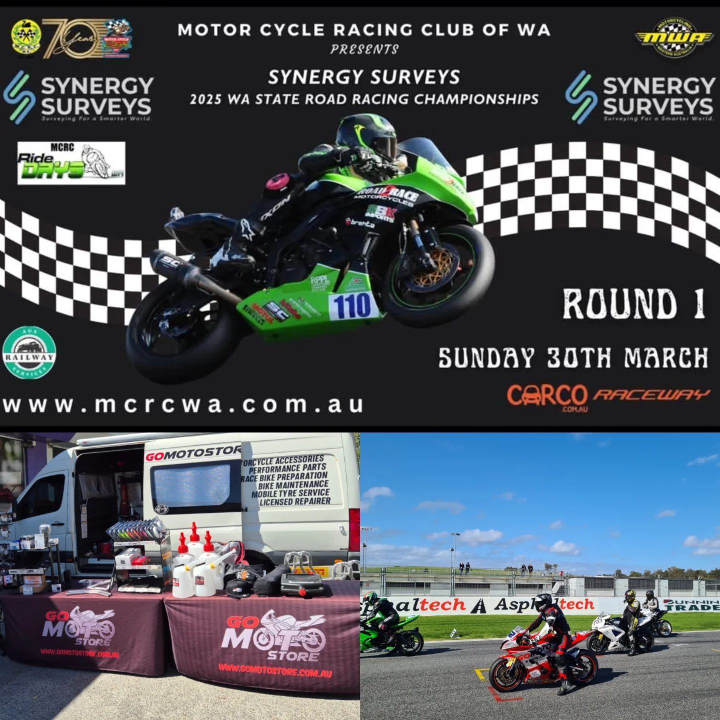 GoMoto - 🔴⚪️⚫️Round 1 of The 2025 Synergy Survey WA State Road Racing ...