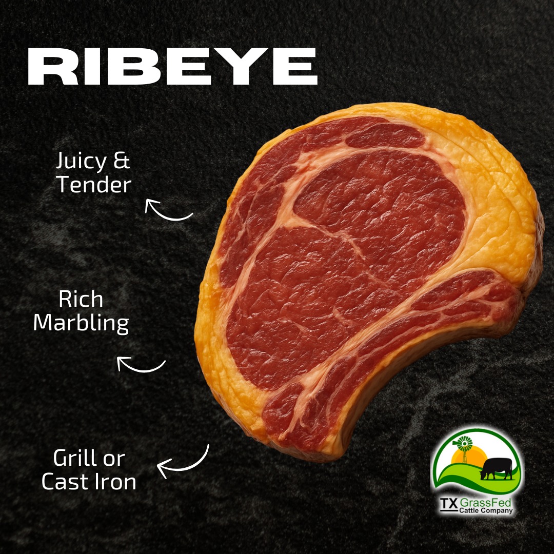 TX - Cut of the Month: Ribeye 🥩 The king of steaks, bold, juicy, and ...
