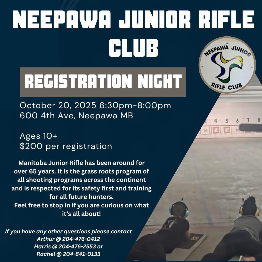 Neepawa - The club is starting up come out for registeration night ...