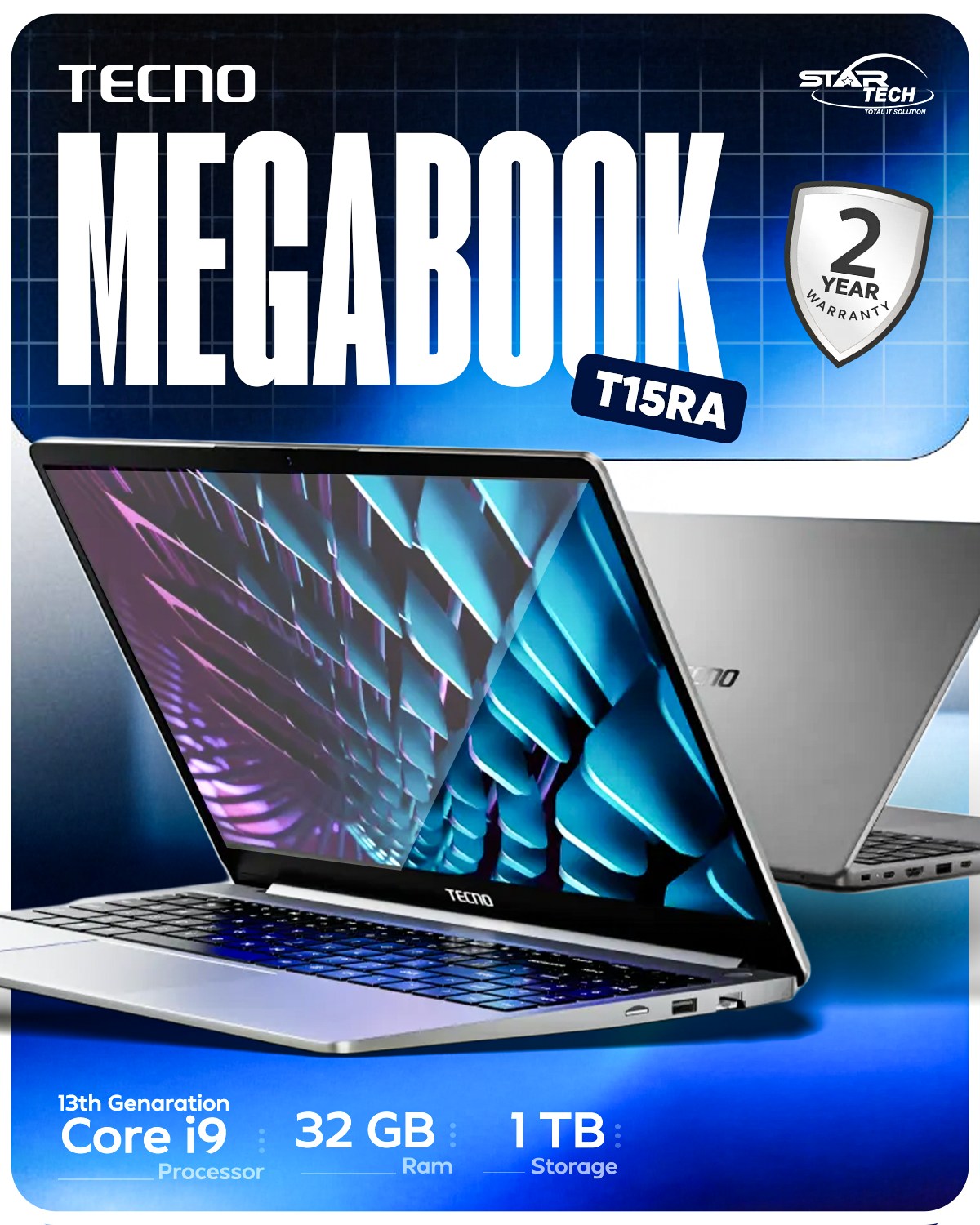 Star - 🚀 Sleek • Powerful • Premium – Tecno MEGABOOK T15RA Core i9 ...