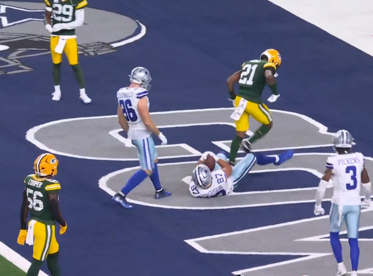 Pat - If Cowboys tight end Jake Ferguson's touchdown vs. the Packers ...