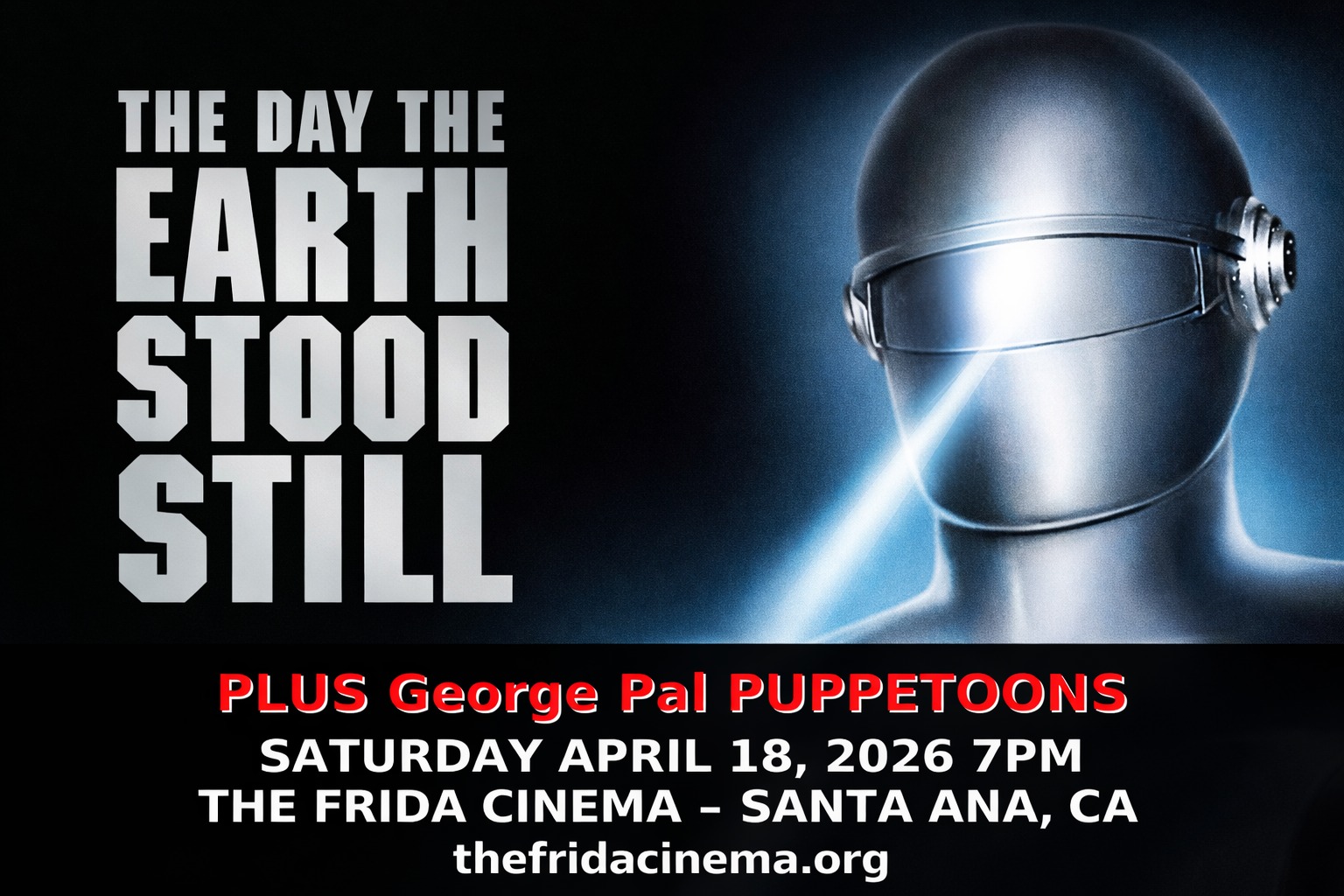 🎬 The Day The Earth Stood Still+Gort Robot Live-On-Stage+Restored ...