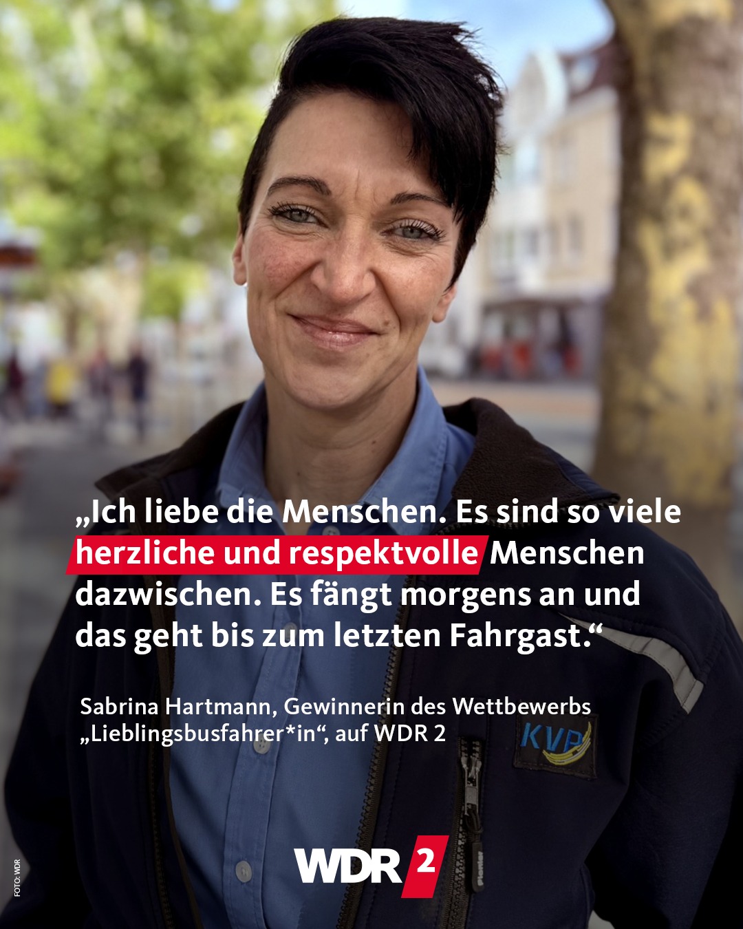 WDR - Die schlechtgelaunten Menschen würden meistens hinten einsteigen ...