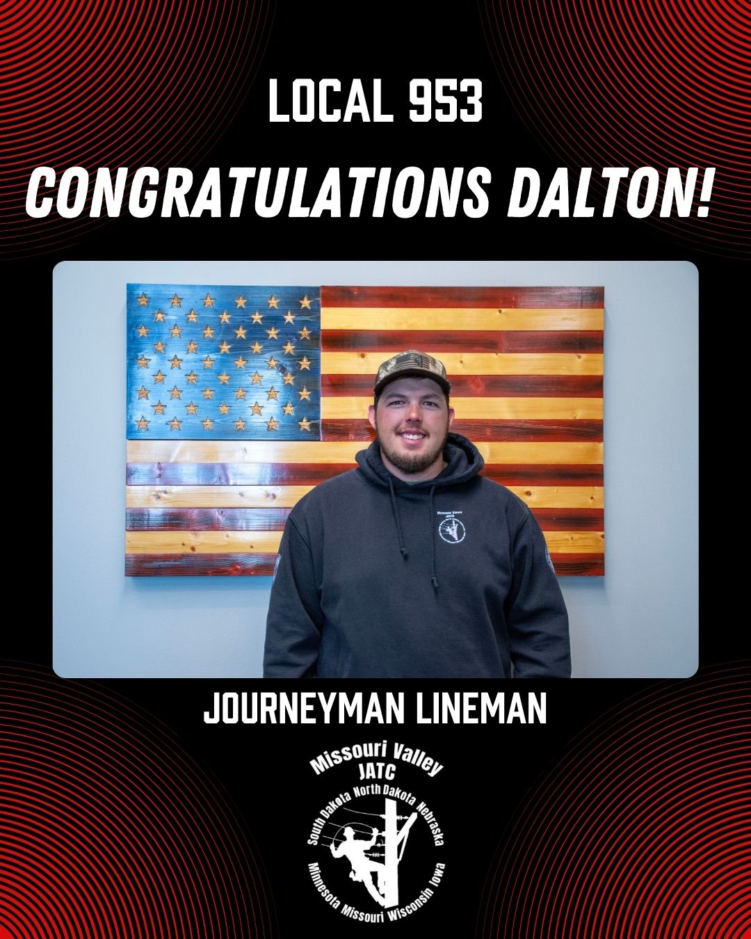 Missouri - Big congrats to Dalton Henning of Local 953 on passing his ...