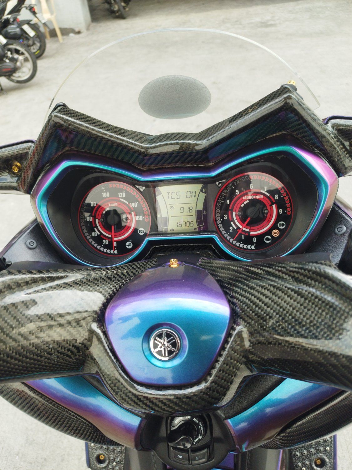 Yamaha XMAX 2019 for sale or swap with cash, 18k odo, Ferrari Red