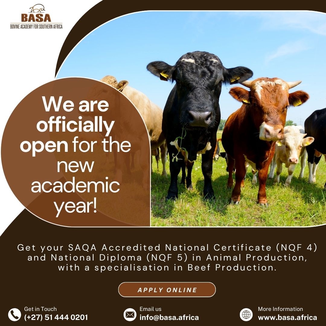 Bovine - https://basa.africa/application-sign-up-form/ +27 51 444 0201 ...