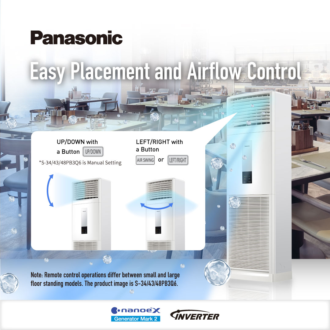 D Tech - Panasonic Air Conditioners: Easy Airflow Control! - Adjust ...