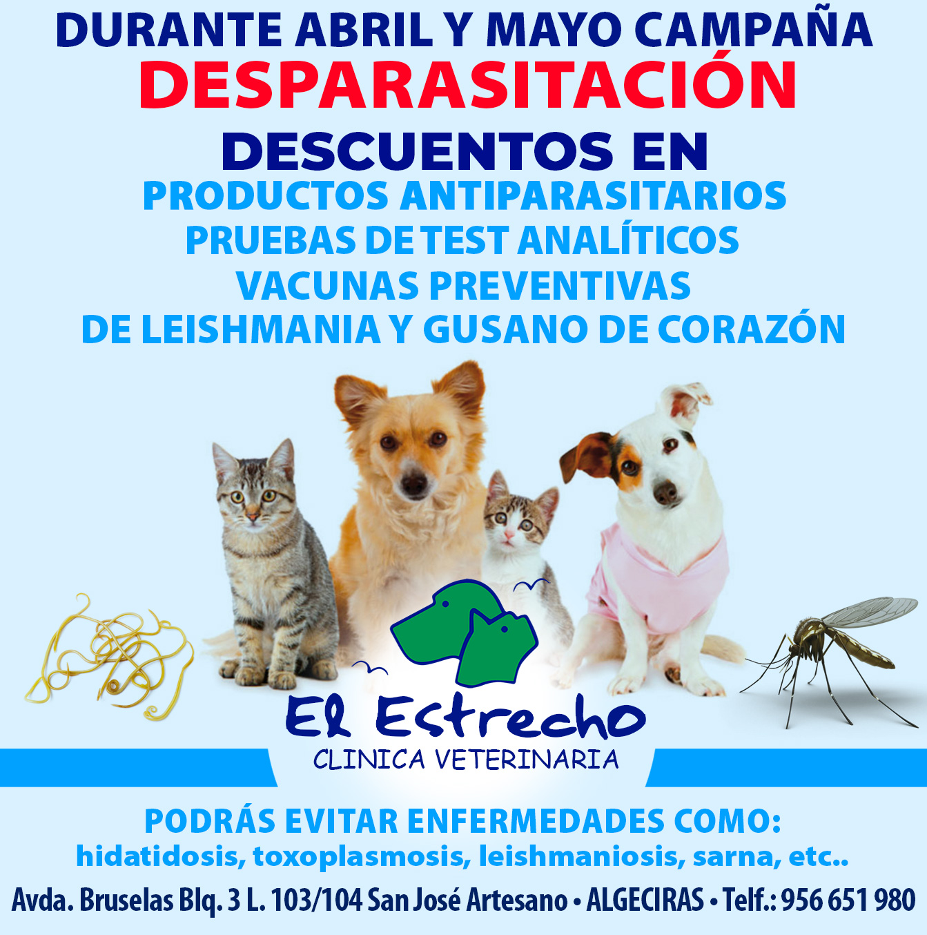 Clinica - ¡Este abril y mayo, en Clínica Veterinaria El Estrecho ...