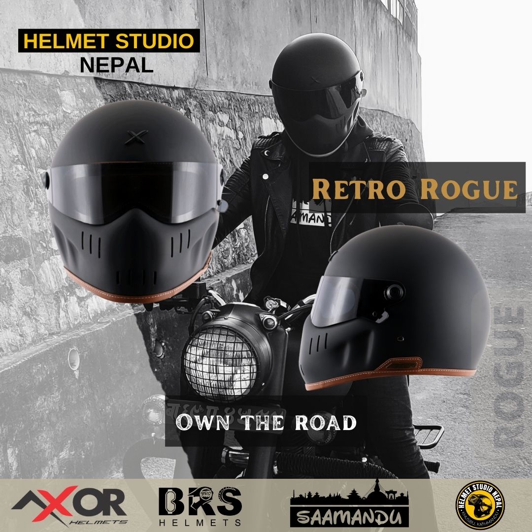 Helmet - Axor Retro Rogue, A certified helmet with classic look. Retro ...