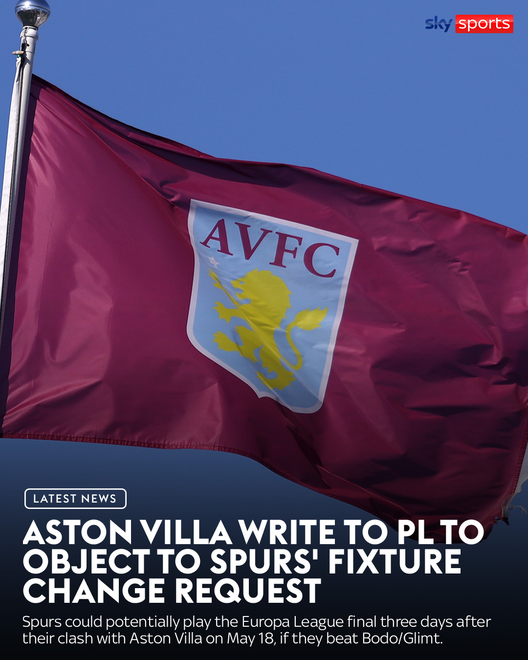 Sky Sports - Aston Villa have written to the Premier... | Facebook