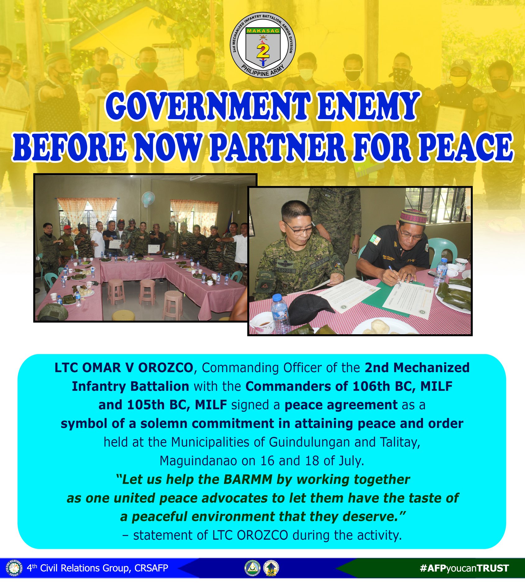 4th Civil Relations Group - GOVERNMENT ENEMY BEFORE NOW PARTNER FOR ...