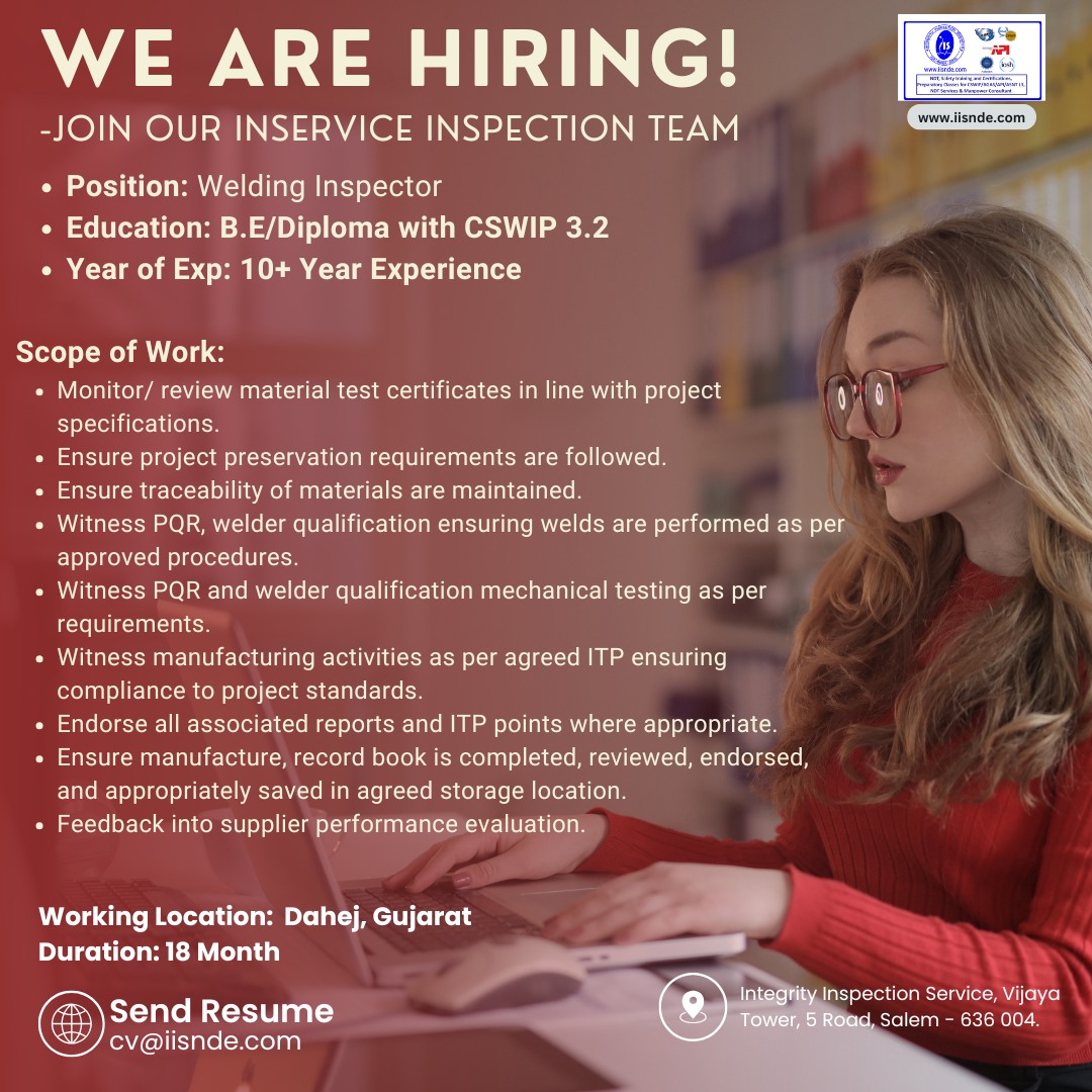 Integrity - We are hiring! Join our Inservice Inspection Team!!! Work ...