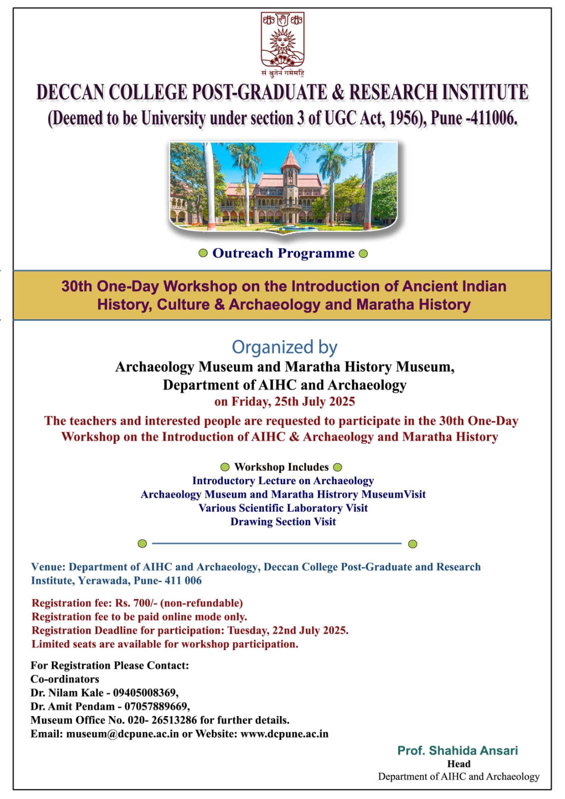 Deccan College Post Graduate and Research Institute - Deemed University ...
