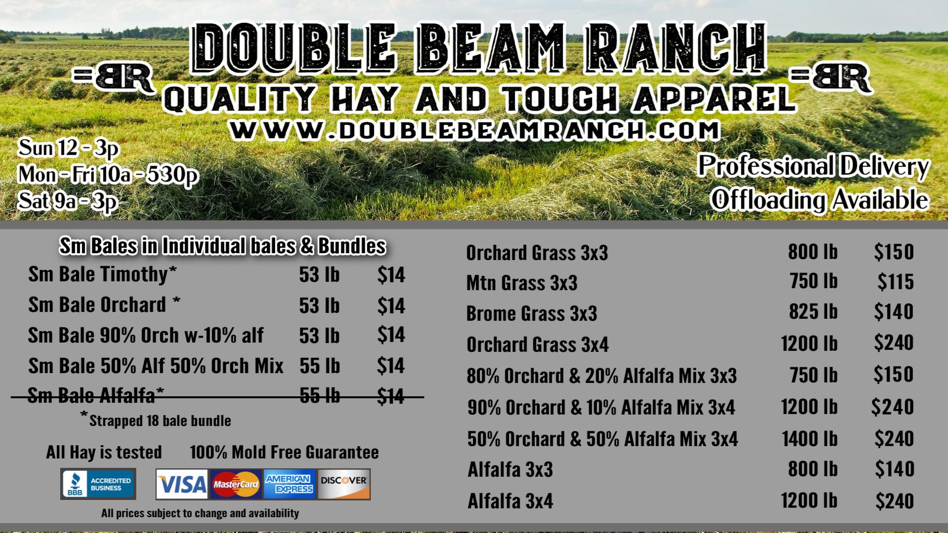 2025 Hay in Stock!! Hay tested and... - Double Beam Ranch | Facebook