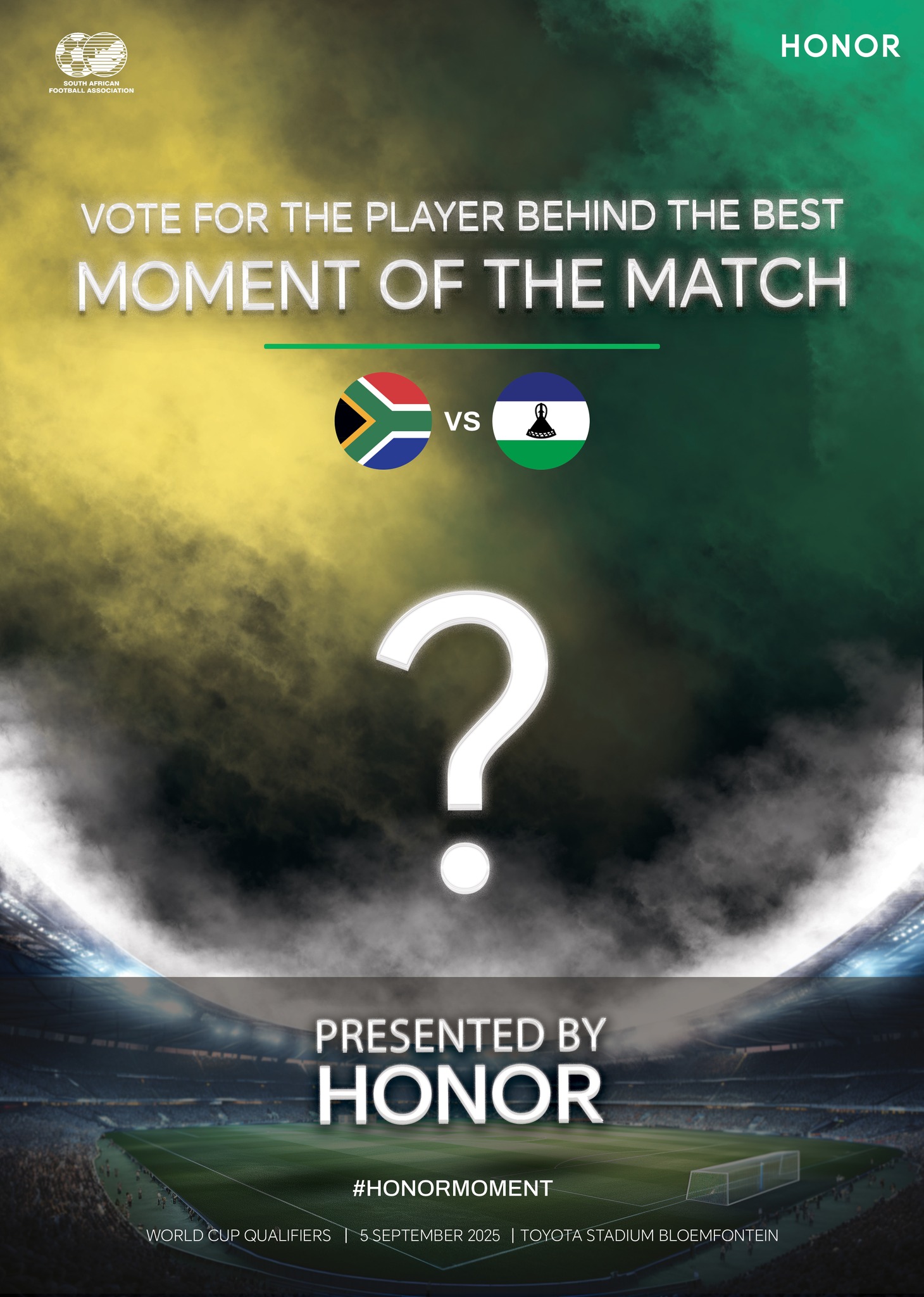 HONOR - Watch Bafana Bafana 🆚 Lesotho LIVE on Channel 202 and you can ...