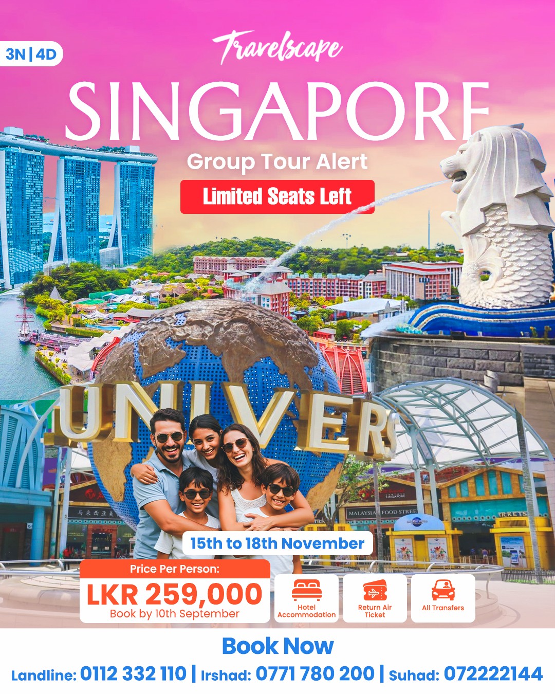 Travelscape - 🚨 Singapore Group Tour Alert – Limited Seats Left! 🚨 Get ...