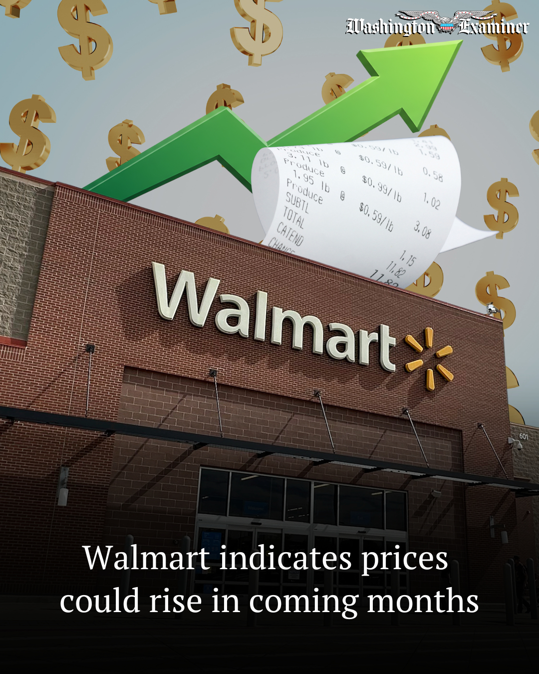 Walmart said its prices could rise... - Washington Examiner | Facebook