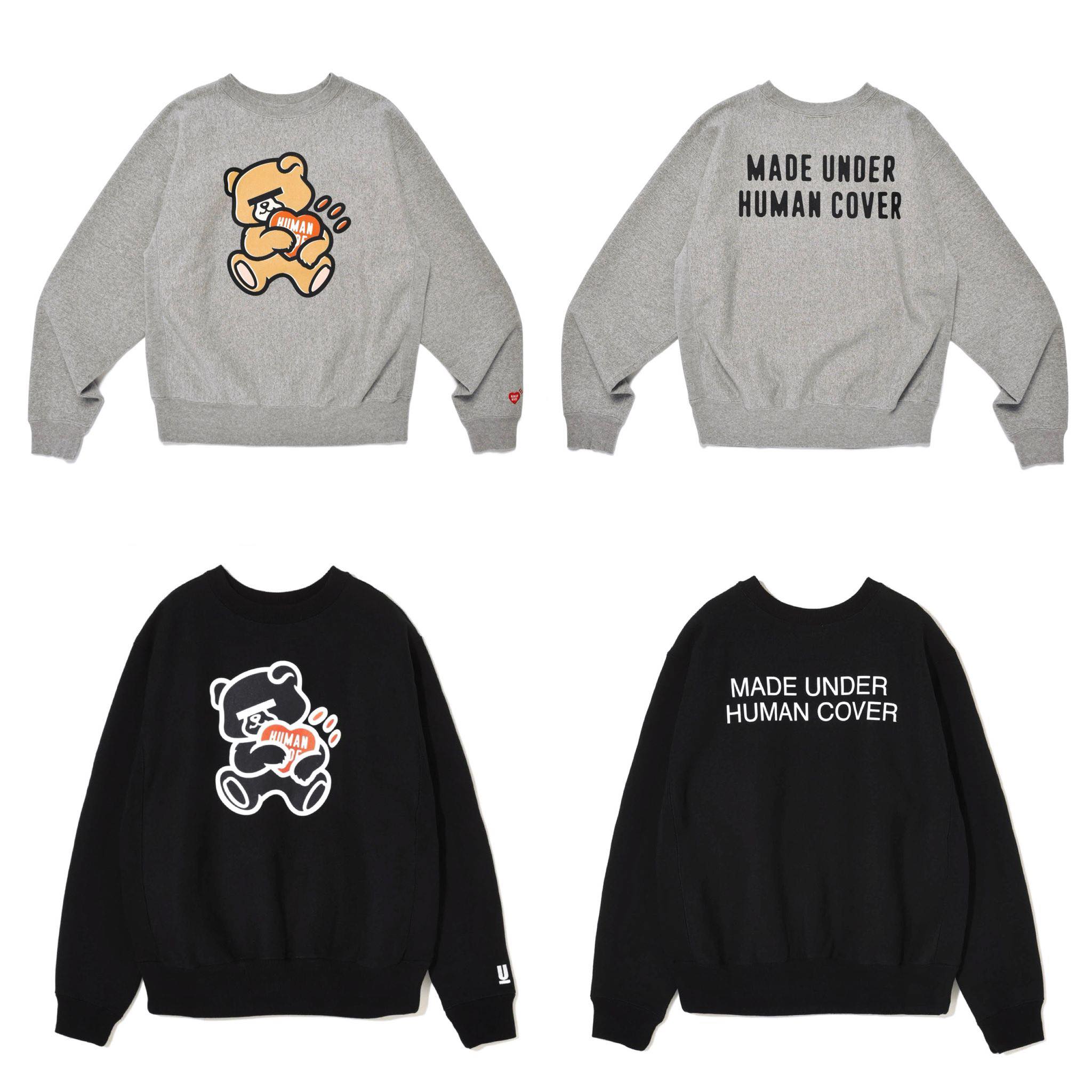 Human Made x Undercover Sweatshirt Gray & Black各$2799，Anytime 