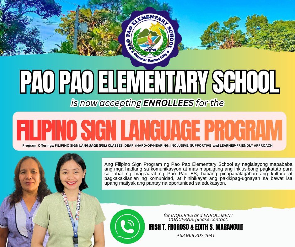 DepEd RXII Pao Pao... - DepEd RXII Pao Pao Elementary School