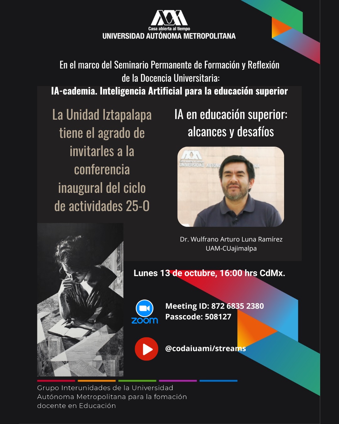 UAM - 🎓 Conferencia inaugural | Ciclo 25-O del Seminario Permanente de ...
