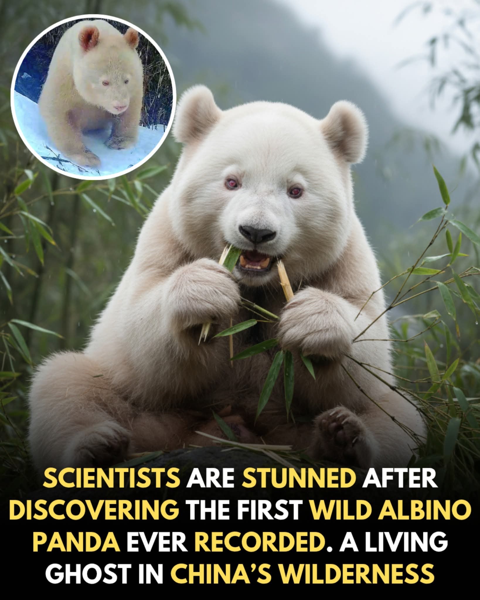 Most - Scientists in China have recorded the world’s first wild albino ...