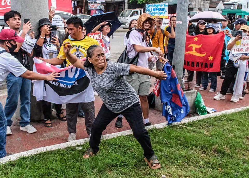 SunStar - Protesters led by Bayan-Central Visayas hurled tomatoes at ...