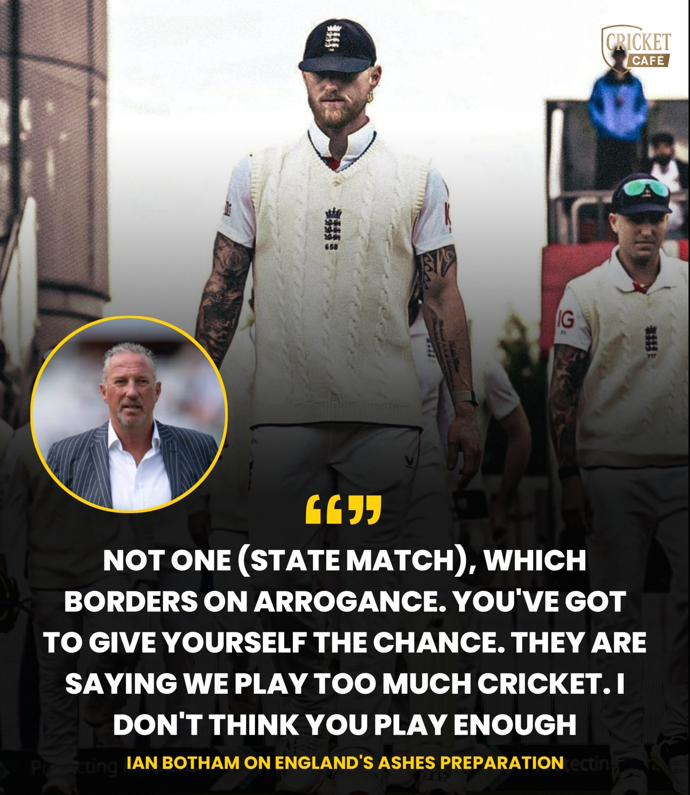 Cricket Cafe - Ian Botham Slams England’s Ashes Build-Up:... | Facebook