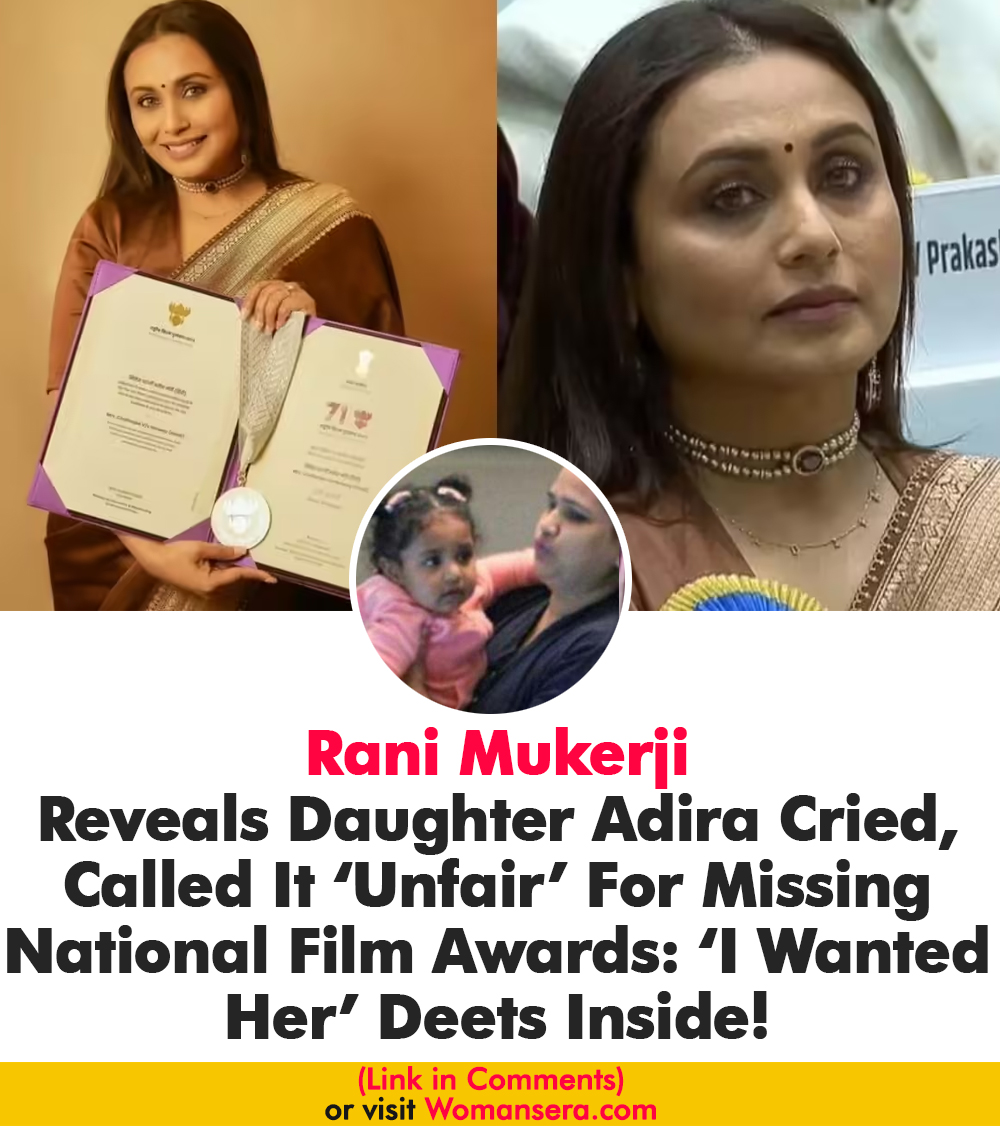 Womansera - Rani Mukerji Reveals Daughter Adira Cried, Called It ...