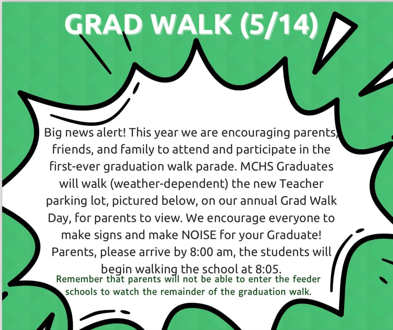 The graduation walk is this... - Murray County High School | Facebook