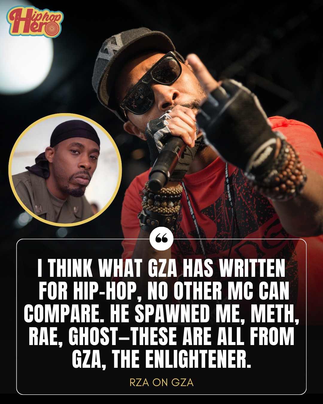 RZA says GZA is the greatest MC of all time: “I don't think no MC