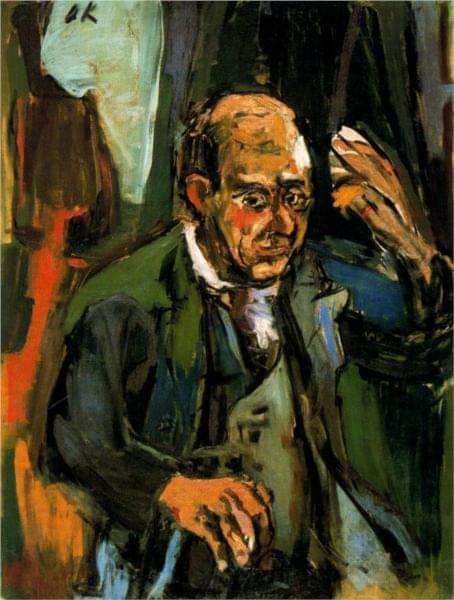 Oskar Kokoschka (Austrian, 1886-1980) Arnold Schönberg, 1924, Oil