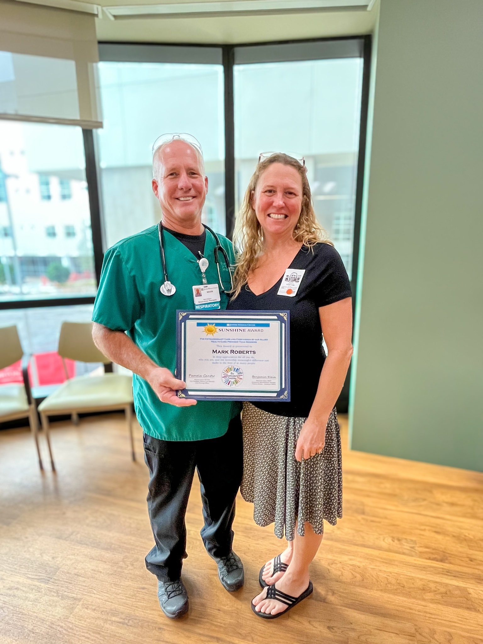 Jupiter - Please join us in congratulating Mark Roberts, RRT II, from ...