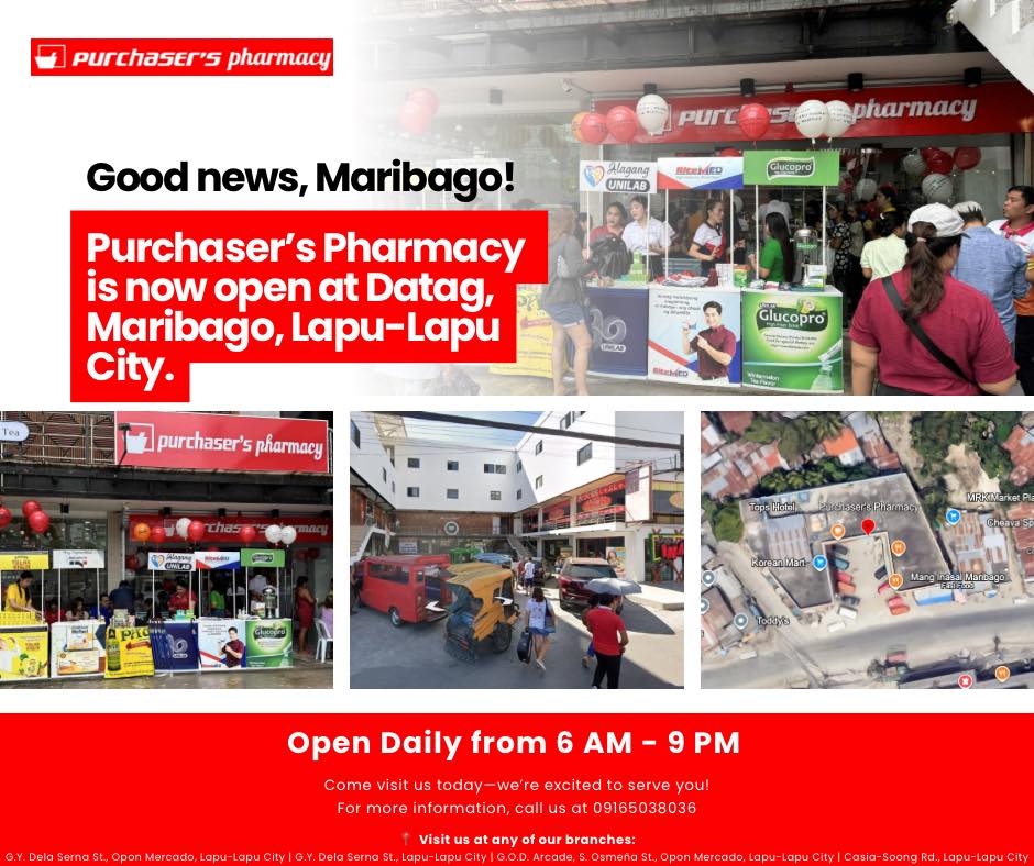 Purchaser’s - 🚨 Now Open in Maribago! 🚨 Good news, Maribago! 🎉 ...
