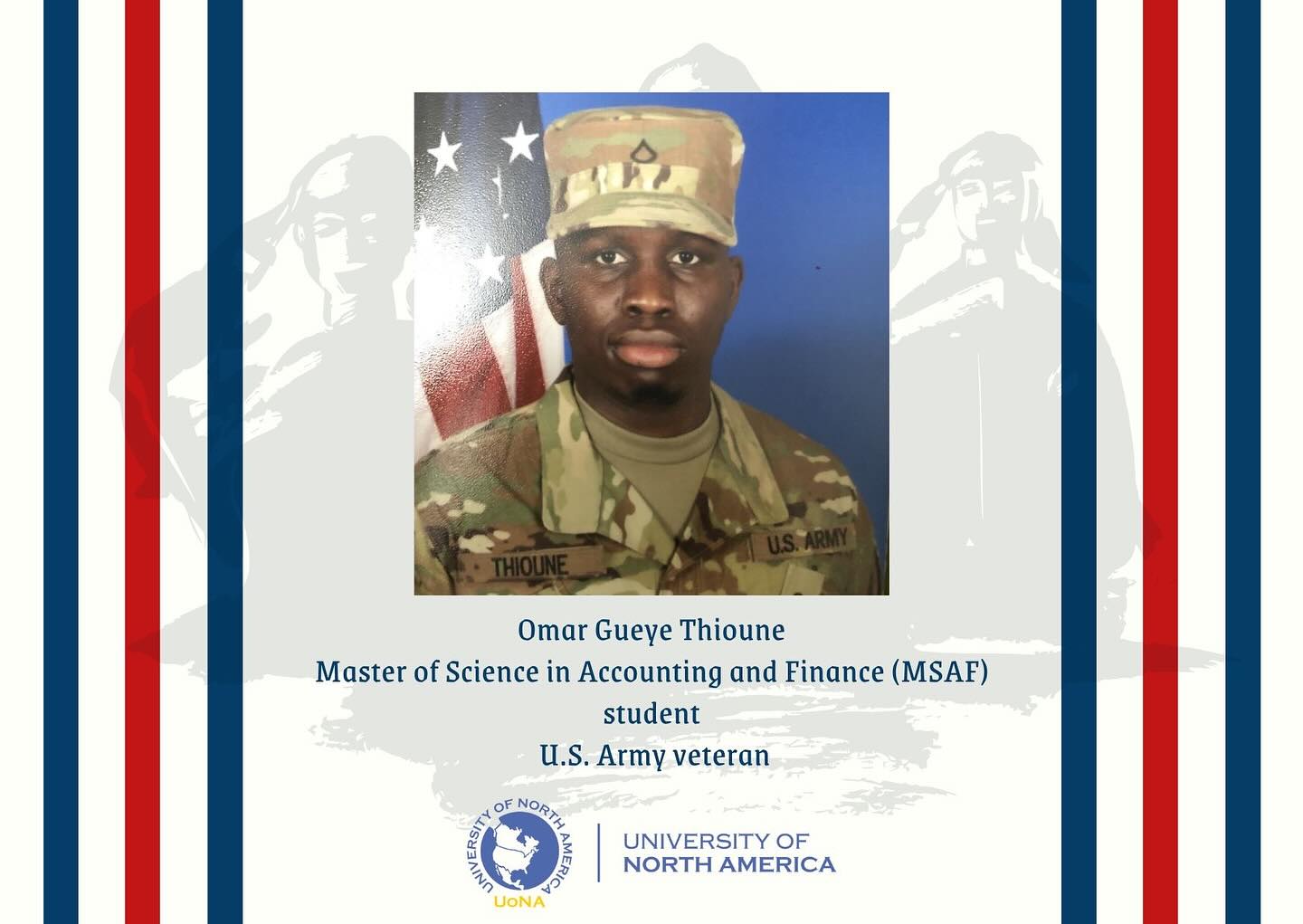 As we approach Veterans Day,... - University of North America | Facebook