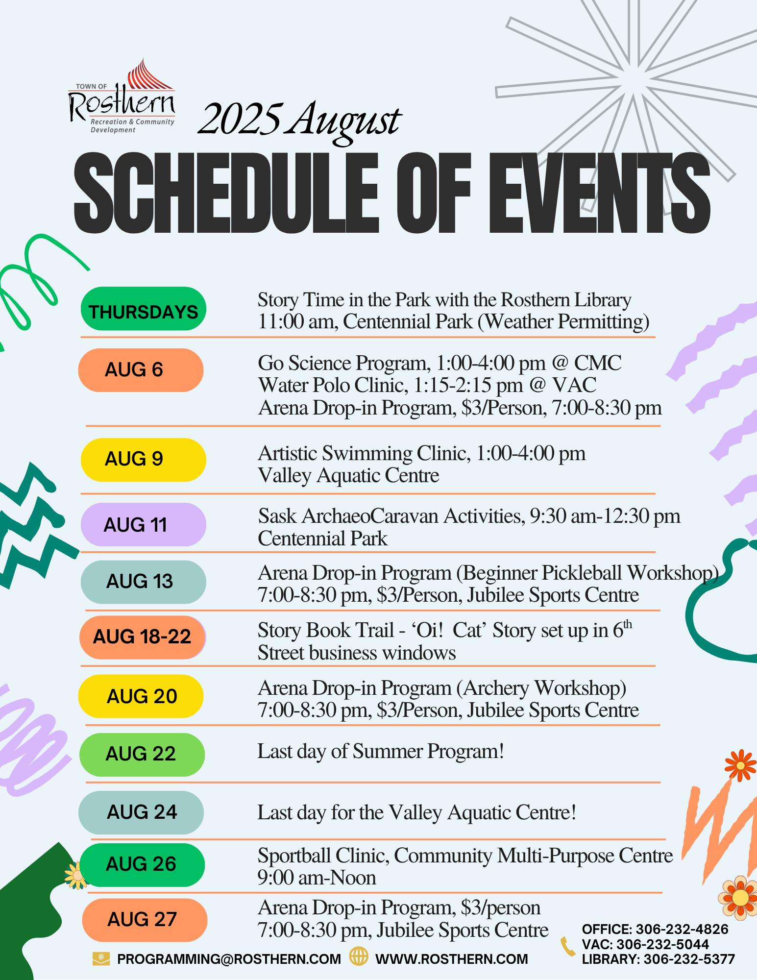 Rosthern - 🚘 Summer is cruising along! 🚘 👀 Check out the list of Town ...