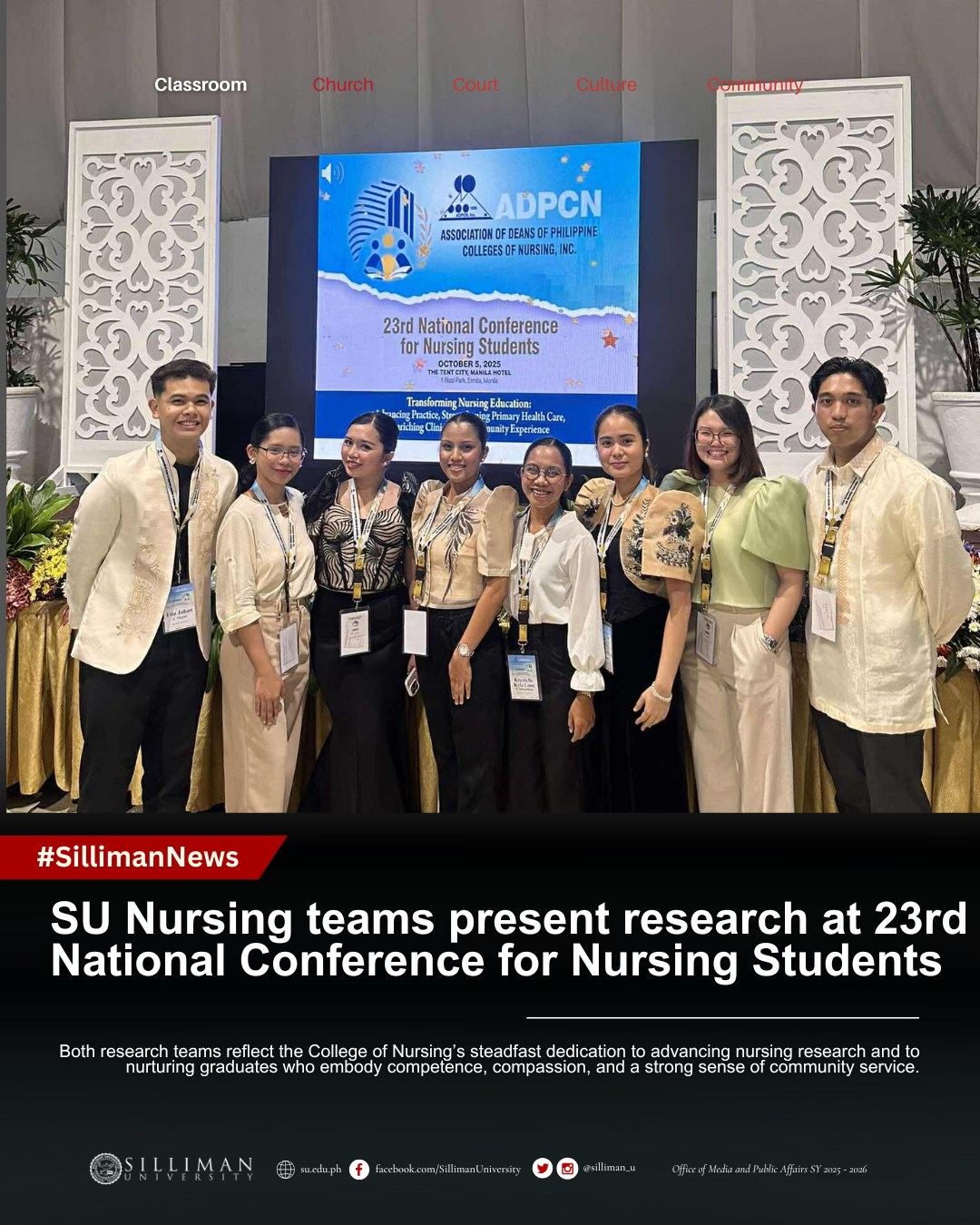 Silliman - #SillimanNews: Two undergraduate research teams from the ...