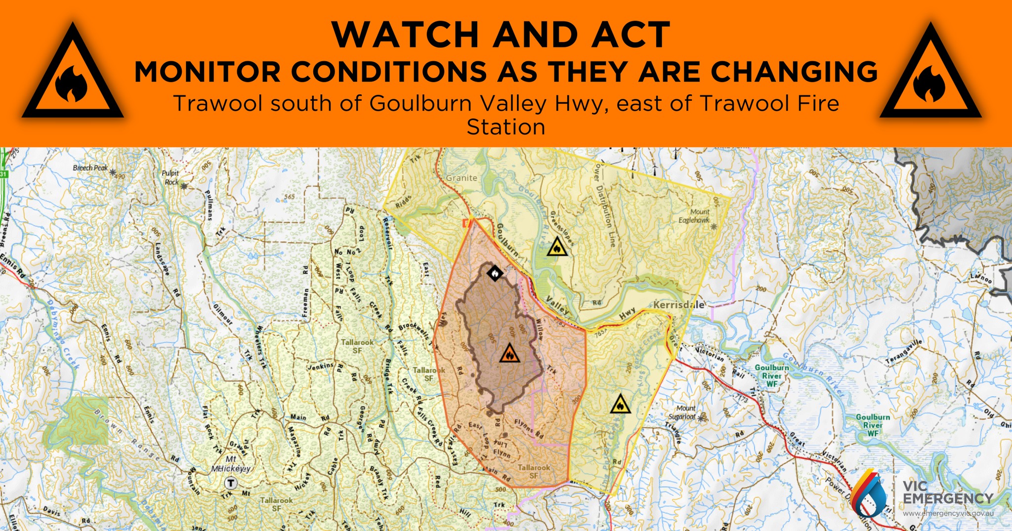 VicEmergency - **This warning has been updated. Stay... | Facebook