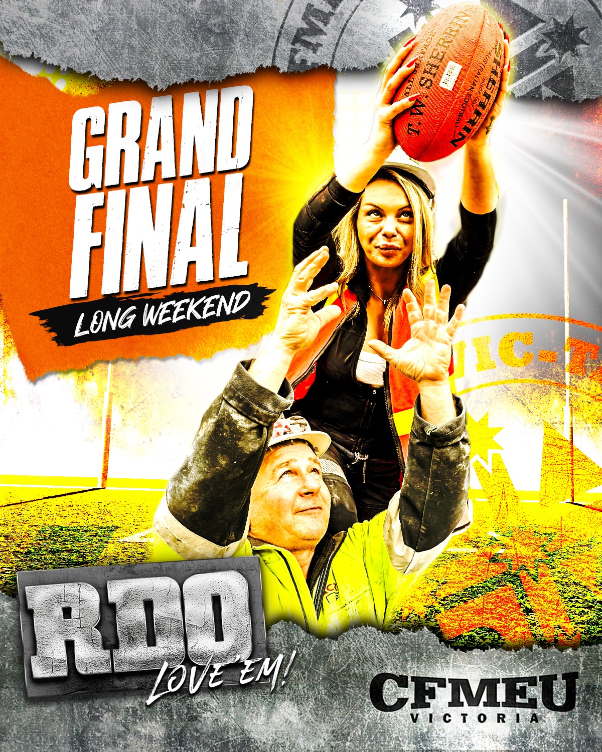 CFMEU - It's the extra long Grand Final RDO weekend! To all our members ...