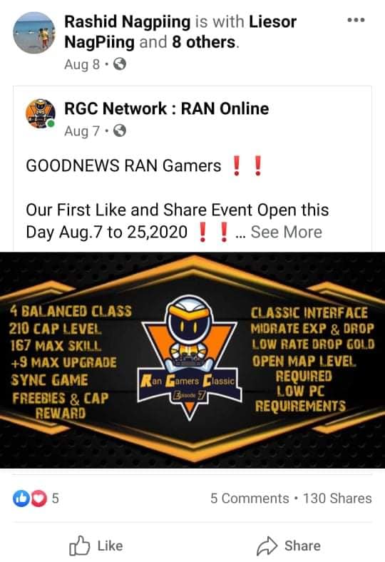 RGC Network : RAN Online