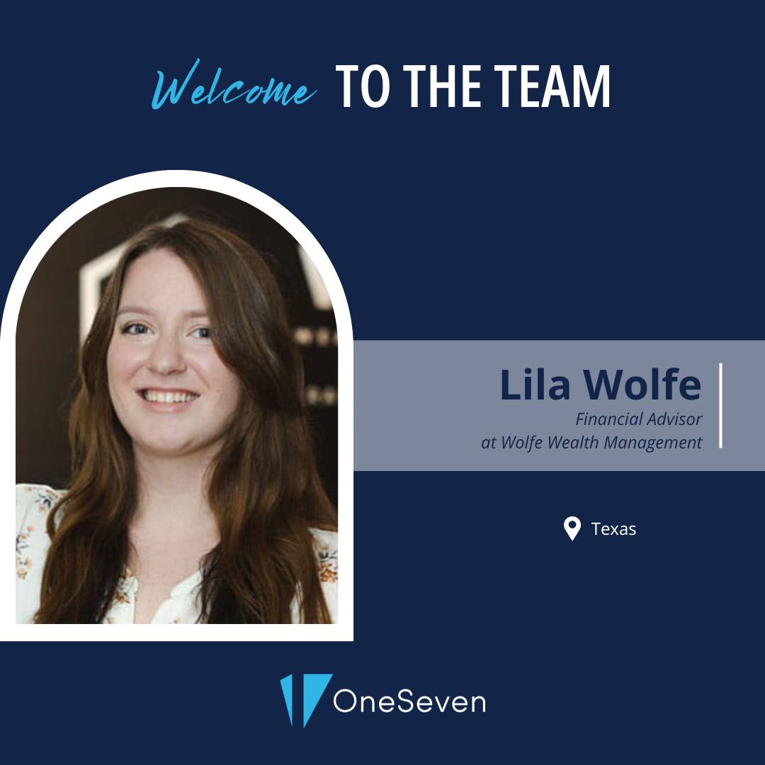 OneSeven - We’re excited to welcome Lila Wolfe, financial advisor and ...