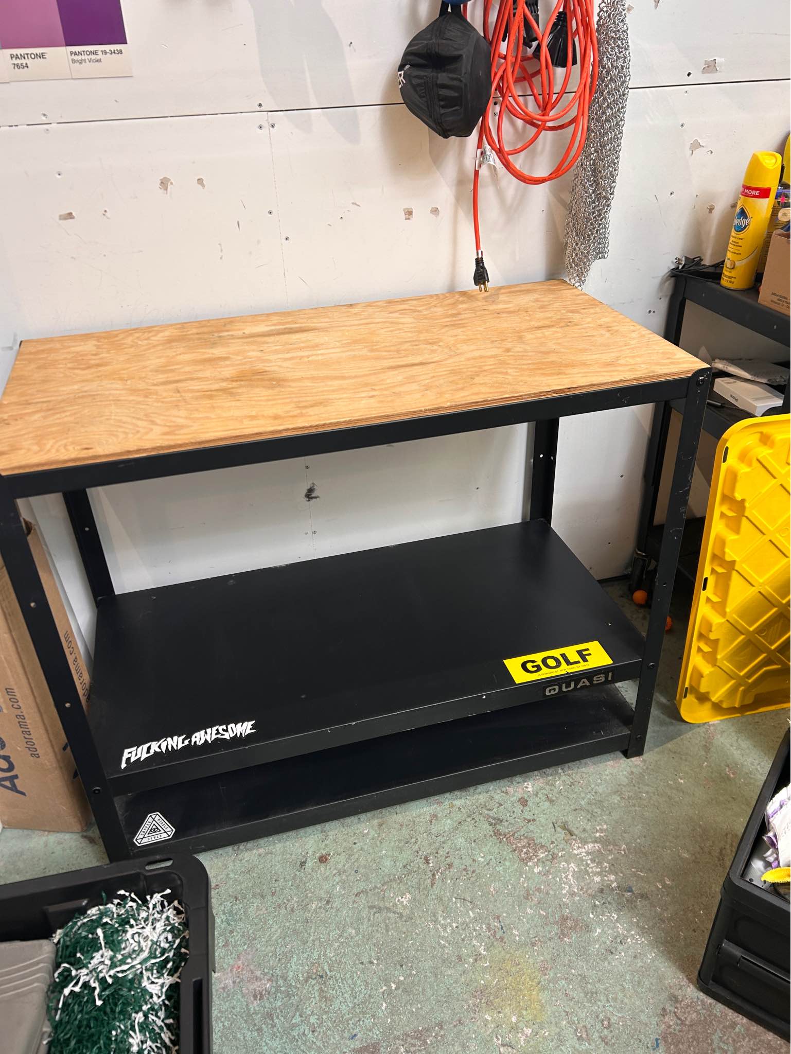Ikea BROR Work bench, black/pine plywood, - Ladders & Scaffolding ...