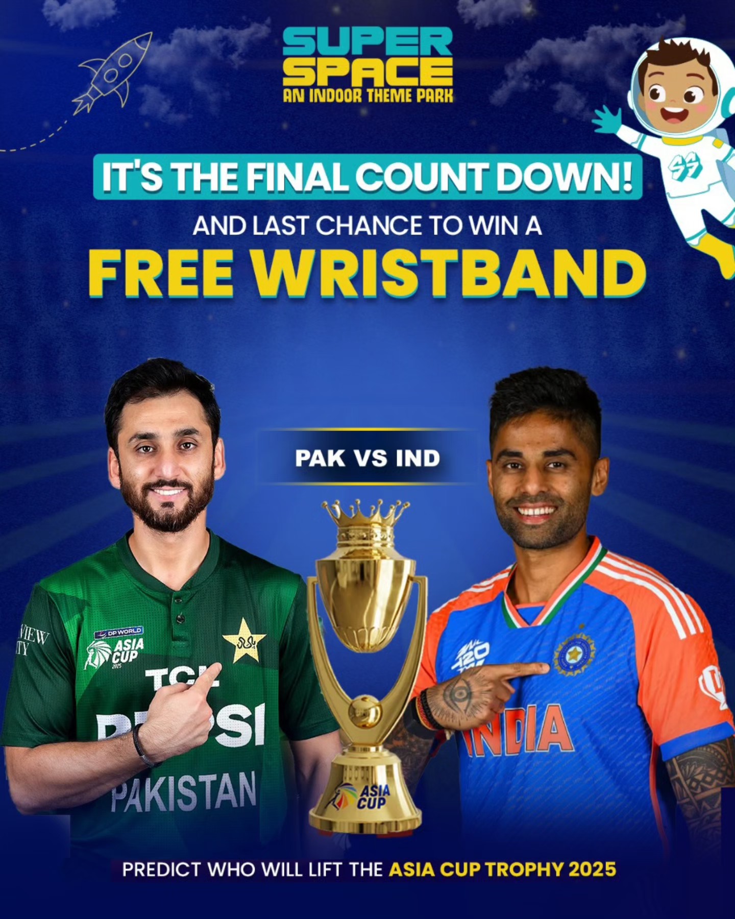 🥳 Prediction time! Who will be the... - Super Space, Multan | Facebook