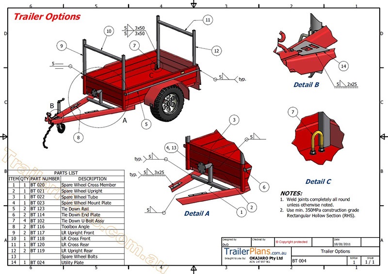 Trailer Plans - Our Single Axle Flatbed Trailer is specially designed ...